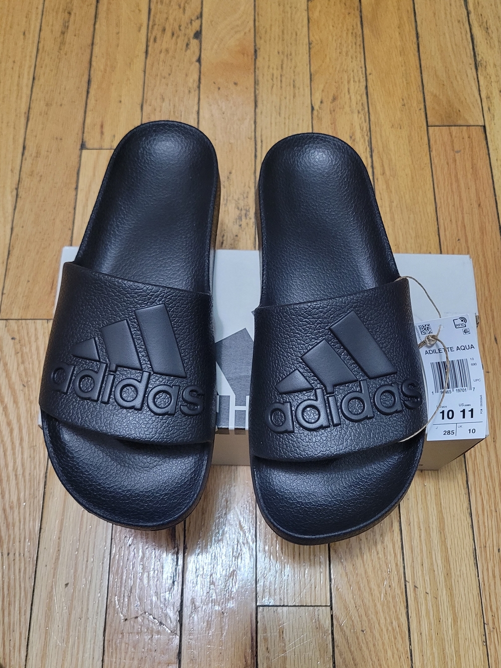Adidas Black Adilette Slide Sandals